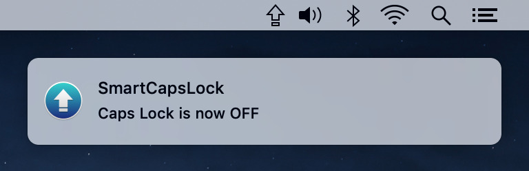 SmartCapsLock notification when Caps Lock is pressed